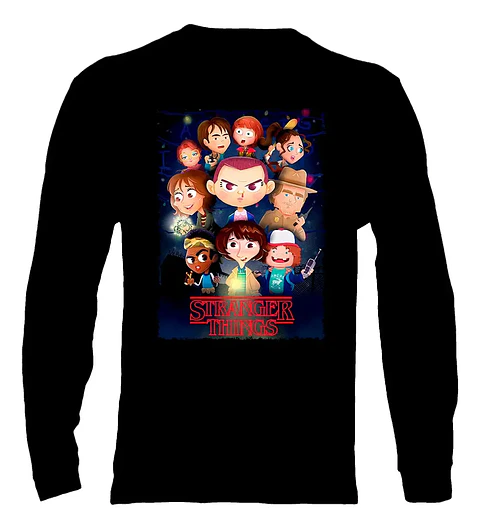 Polera Manga Larga Stranger Things - Ver 06 - Vale Gamess