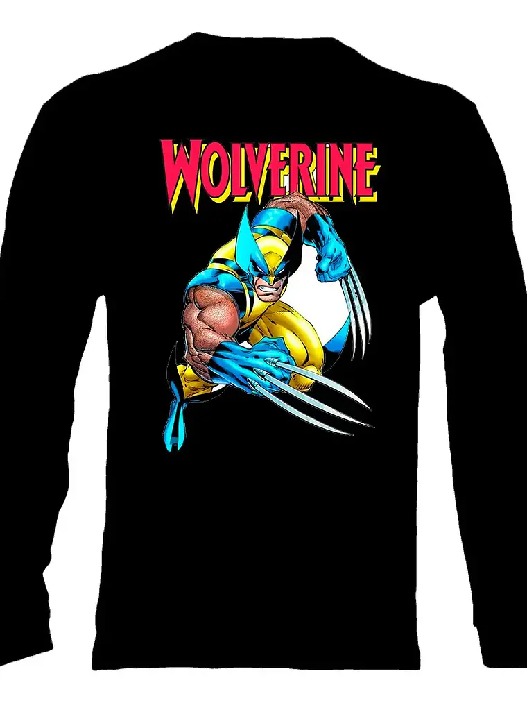 Polera Manga Larga Wolverine - Ver 02 - Vale Gamess 1