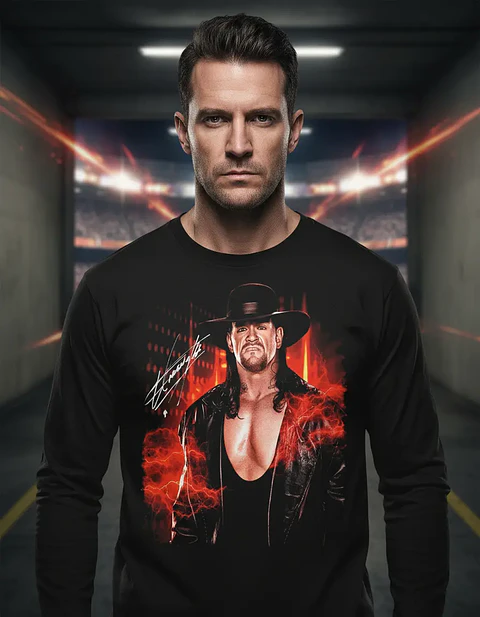 Polera Manga Larga Wwe - Ver 10 - The Undertaker