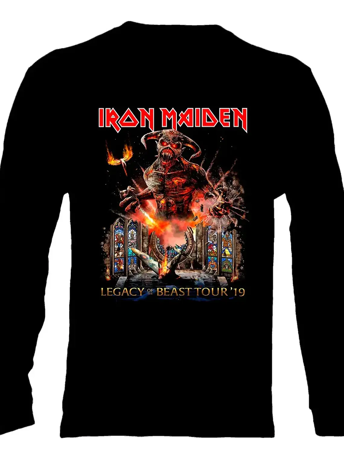Polera Manga Larga Iron Maiden - Ver 60 - Legacy Of The Beas 1