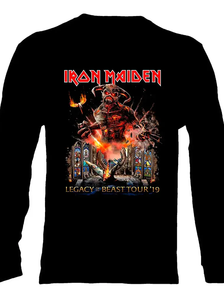 Polera Manga Larga Iron Maiden - Ver 60 - Legacy Of The Beas 1