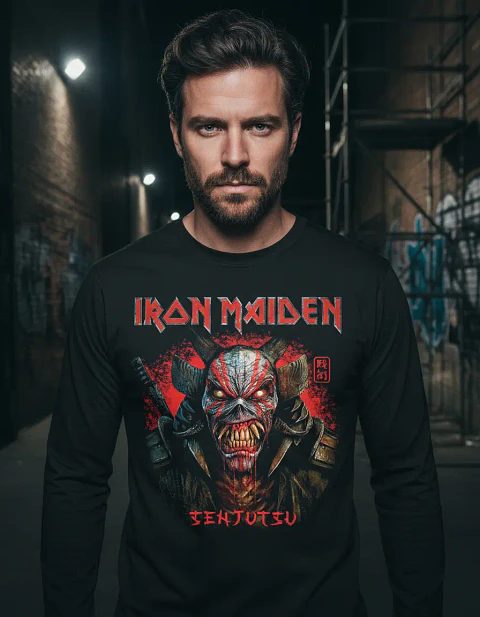Polera Manga Larga Iron Maiden - Ver 141 - Senjutsu