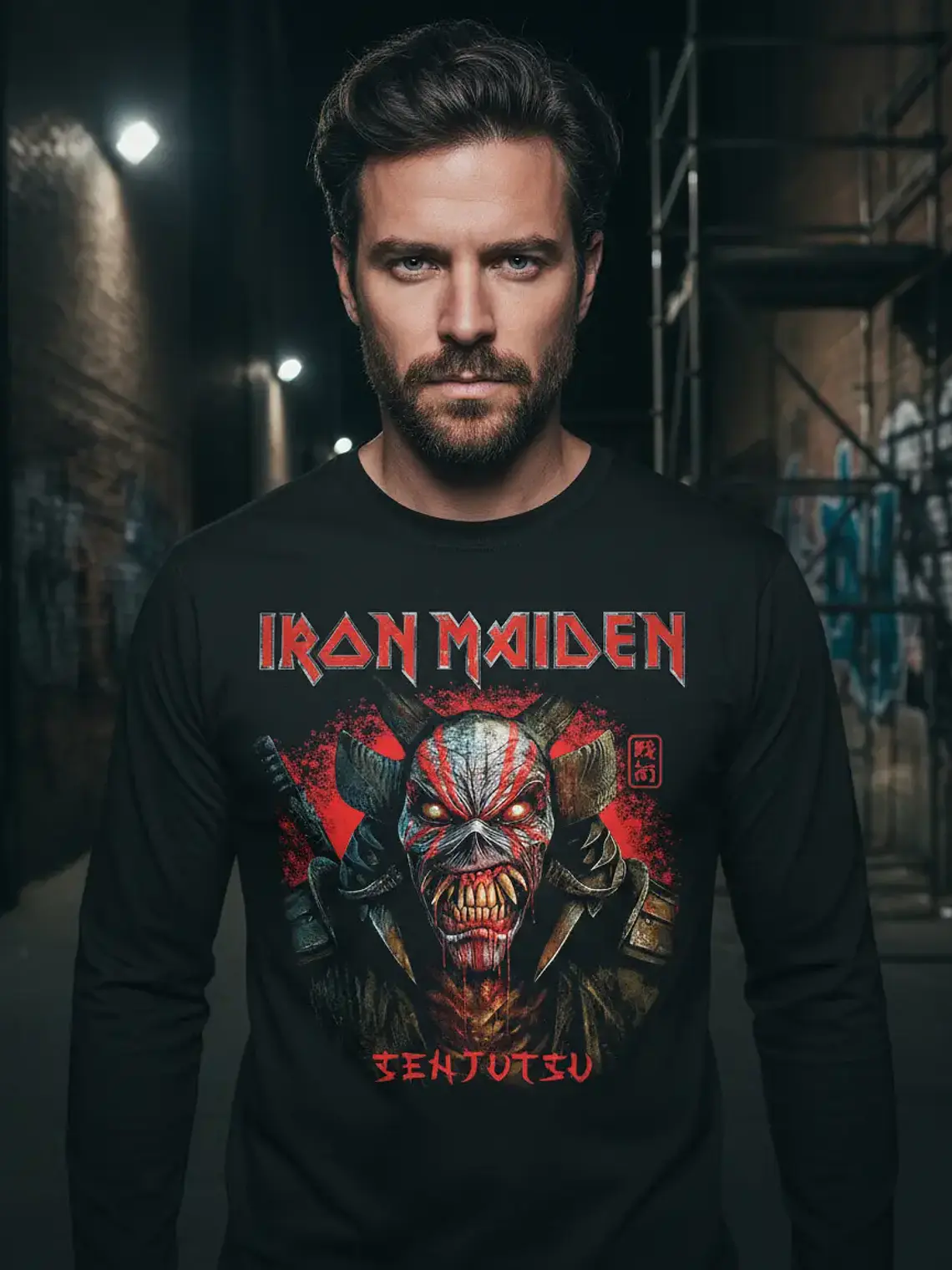 Polera Manga Larga Iron Maiden - Ver 141 - Senjutsu 1