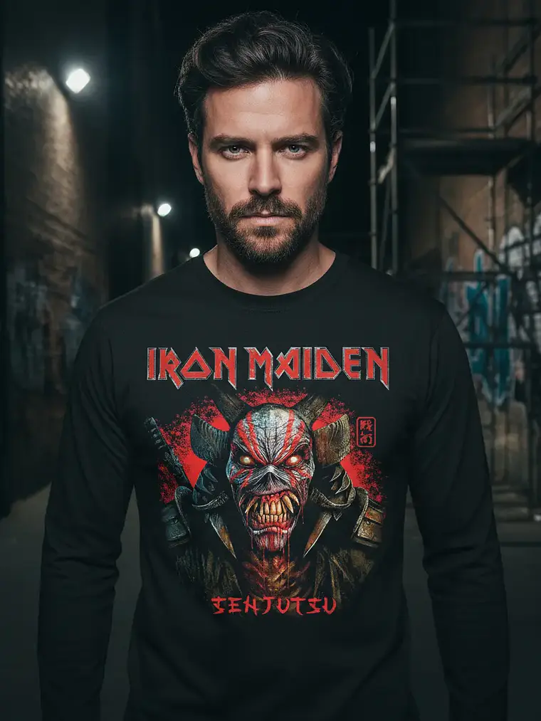 Polera Manga Larga Iron Maiden - Ver 141 - Senjutsu 1