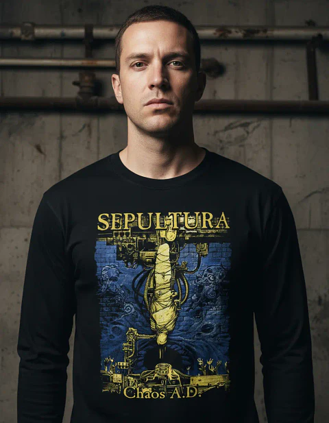 Polera Manga Larga Sepultura - Ver 12 - Chaos A. D.