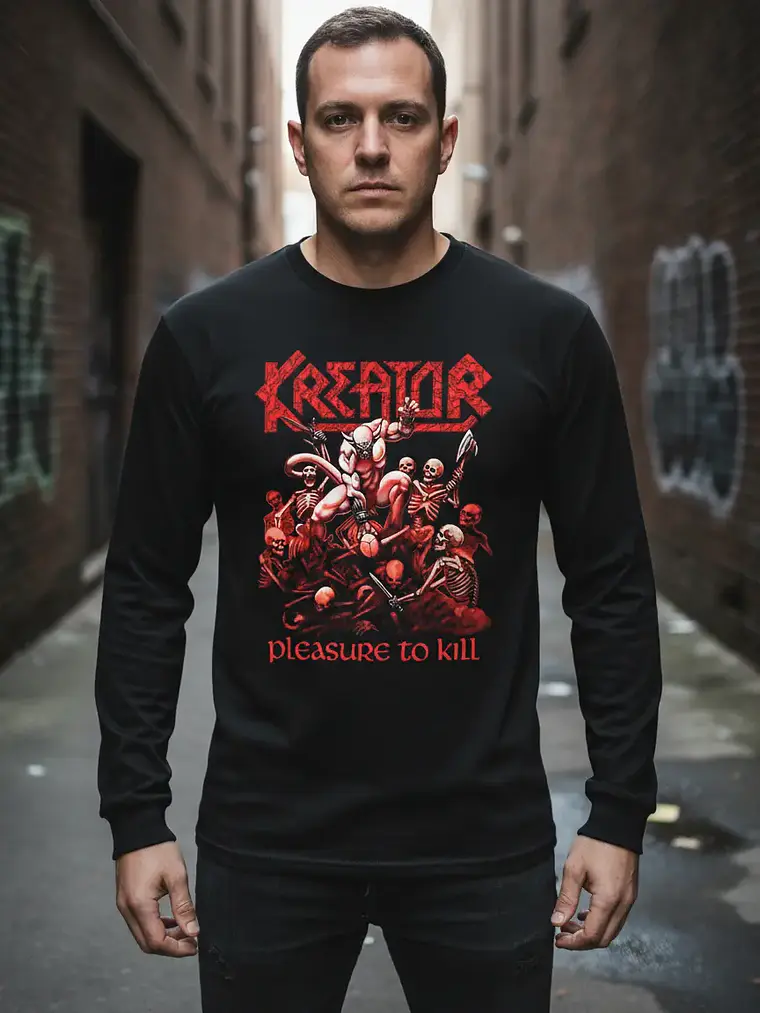 Polera Manga Larga Kreator - Ver 16 - Pleasure To Kill 1