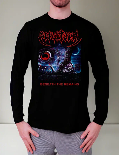 Polera Manga Larga Sepultura - Ver 25 - Beneath The Remains