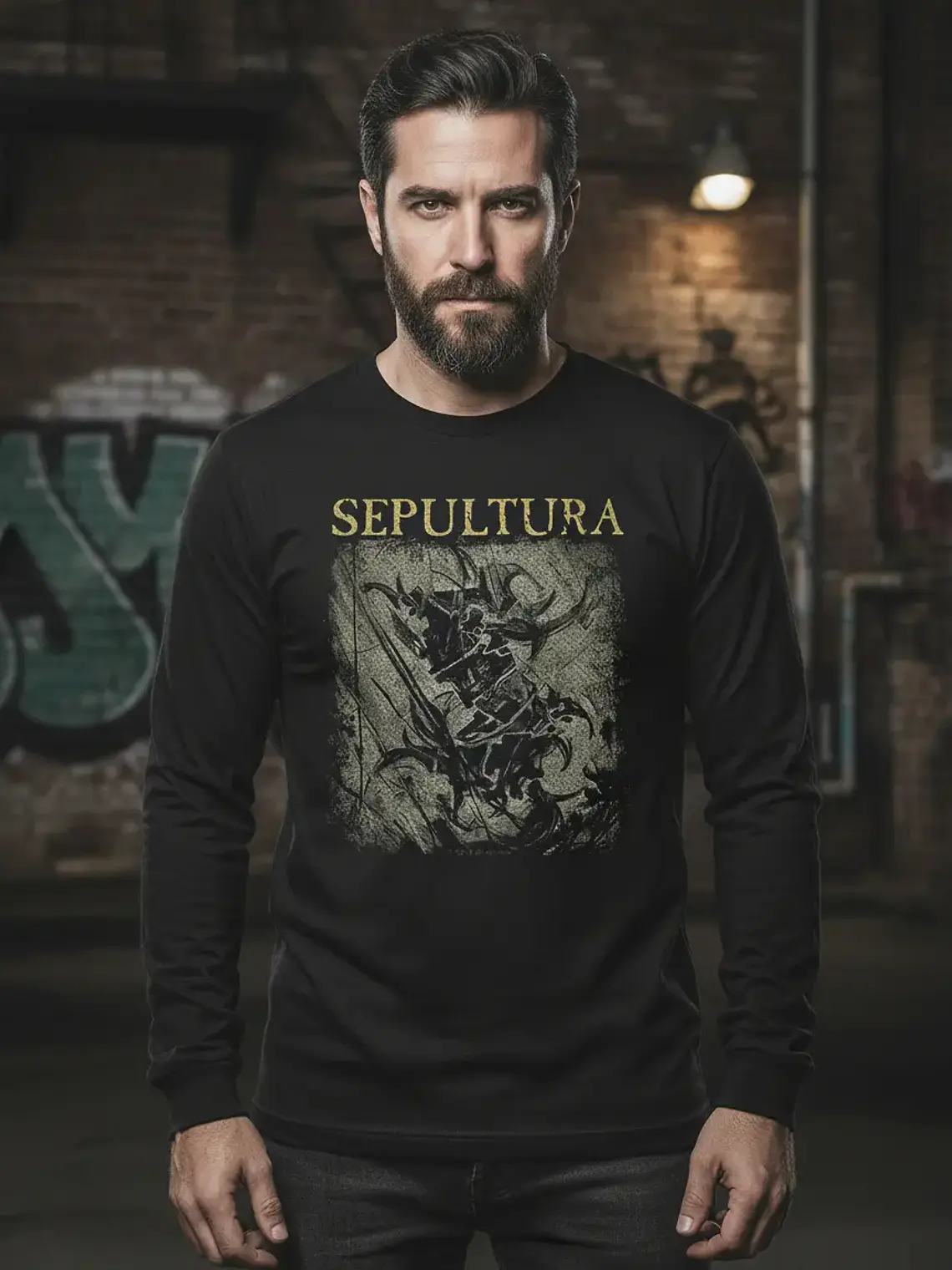 Polera Manga Larga Sepultura - Ver 27 - Vale Gamess 1