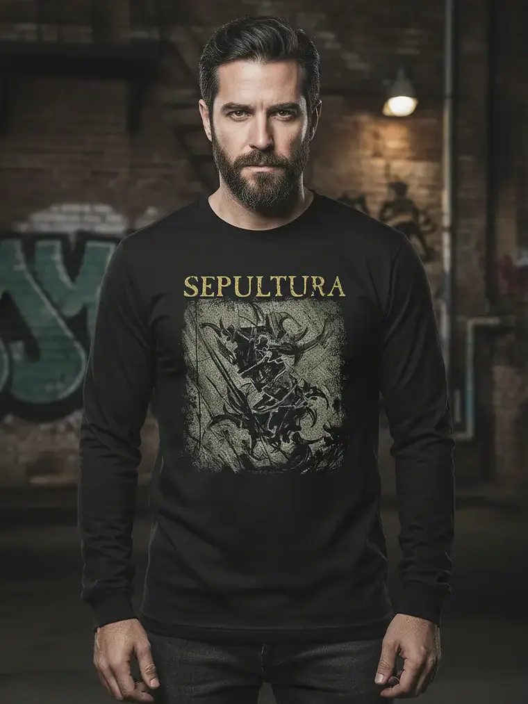 Polera Manga Larga Sepultura - Ver 27 - Vale Gamess 1