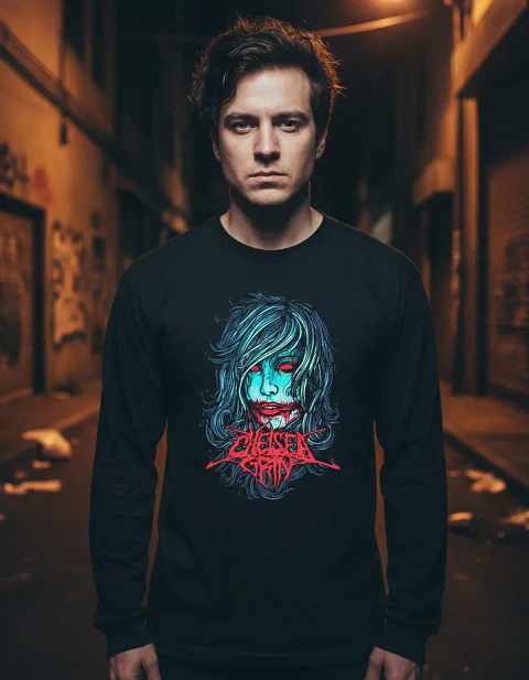Polera Manga Larga Chelsea Grin - Ver 02 - Vale Gamess