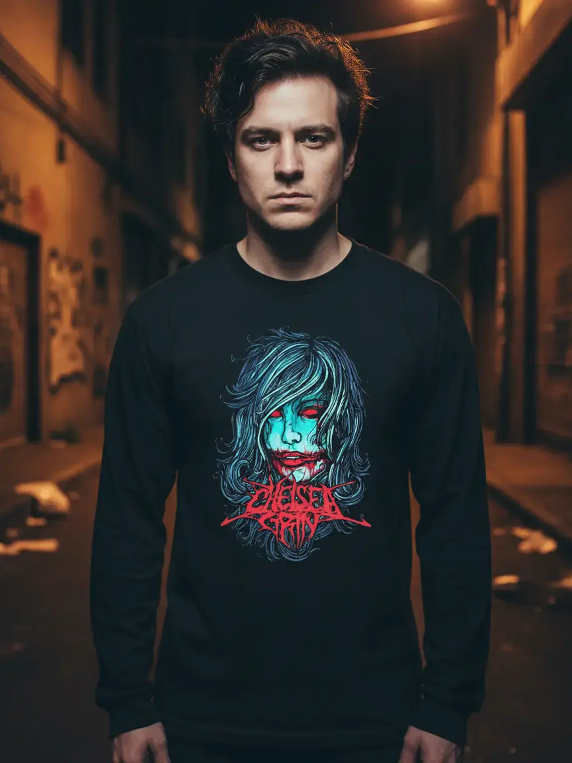 Polera Manga Larga Chelsea Grin - Ver 02 - Vale Gamess 1
