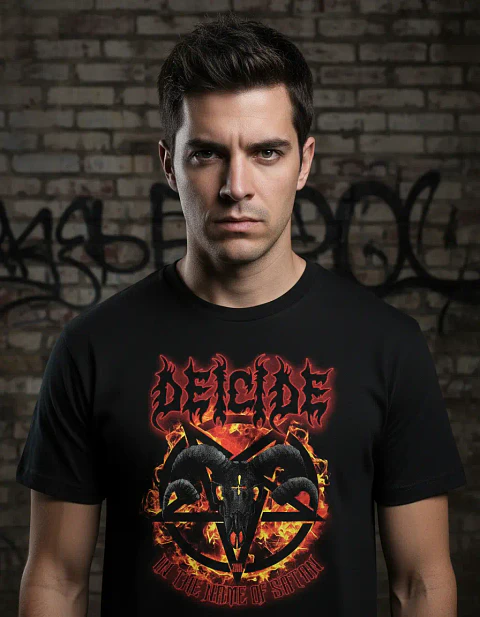 Polera Deicide - Ver 27 - In The Name Of Satan