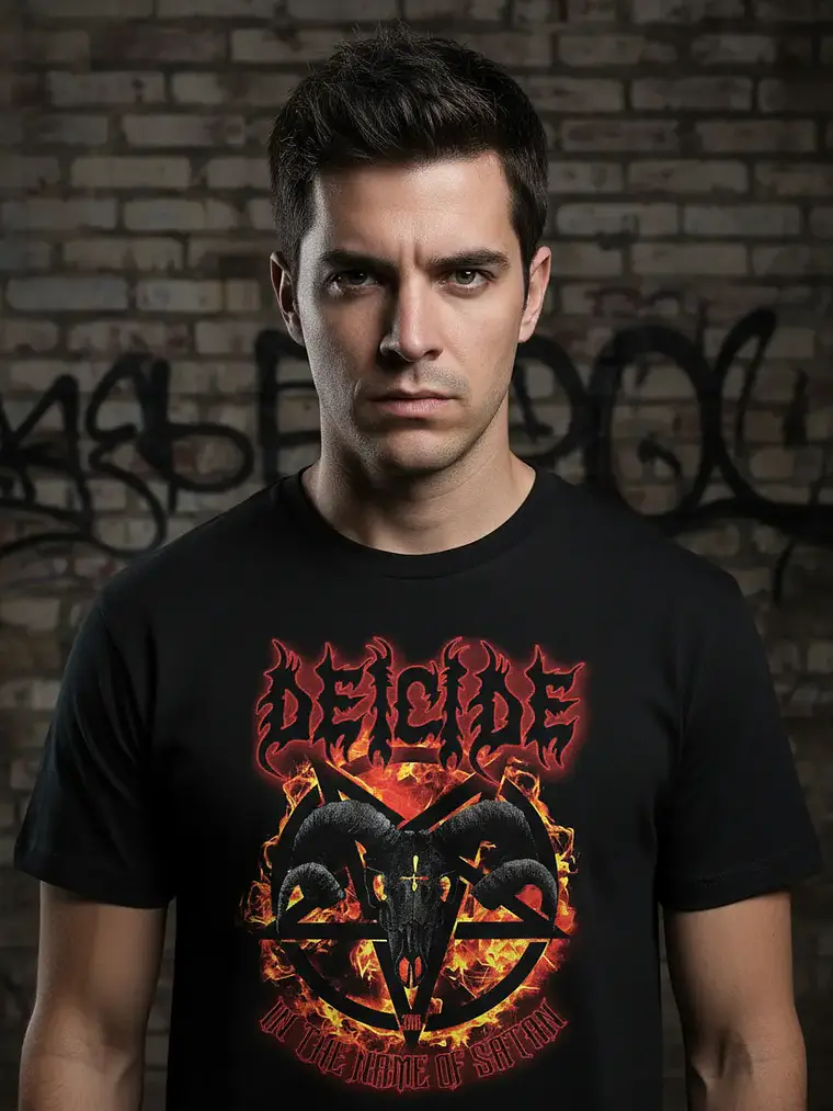Polera Deicide - Ver 27 - In The Name Of Satan 1