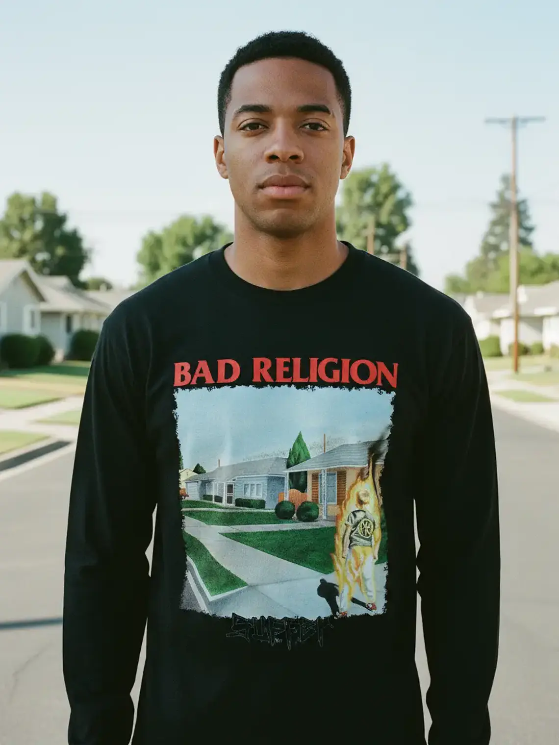 Polera Manga Larga Bad Religion - Ver 04 - Suffer 1