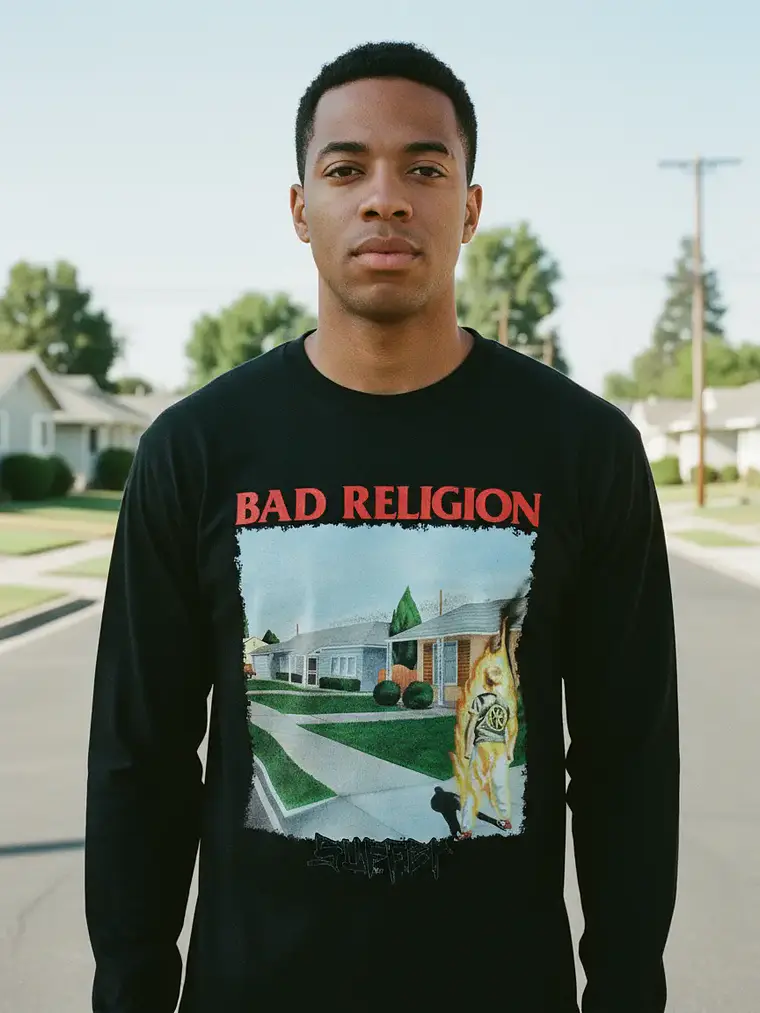 Polera Manga Larga Bad Religion - Ver 04 - Suffer 1