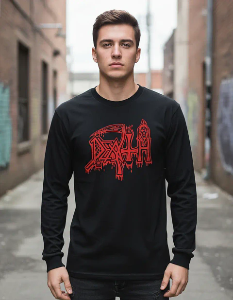 Polera Manga Larga Death - Ver 13 - Logo