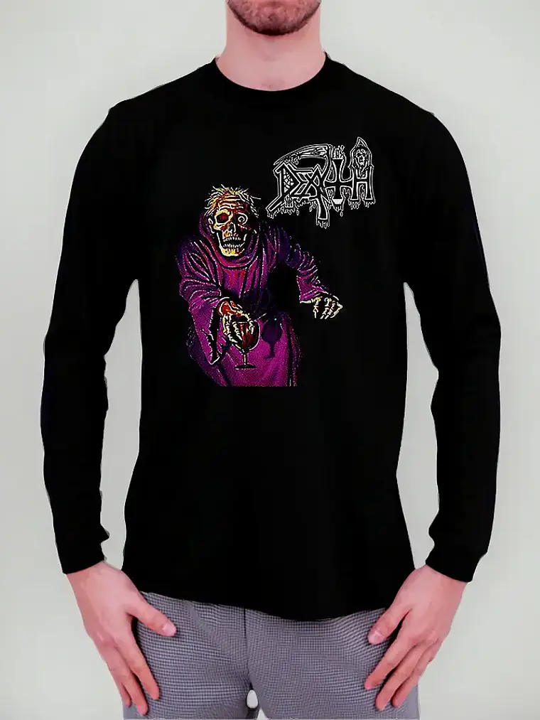 Polera Manga Larga Death - Ver 16 - Scream Bloody Gore 1
