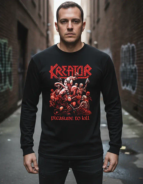 Polera Manga Larga Kreator - Ver 16 - Pleasure To Kill