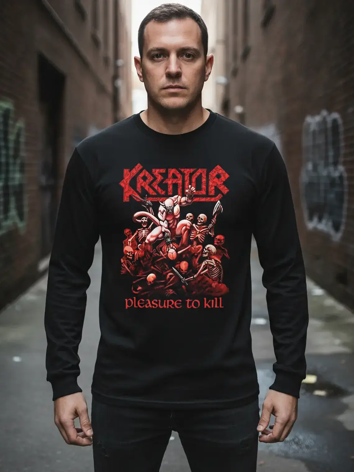 Polera Manga Larga Kreator - Ver 16 - Pleasure To Kill 1