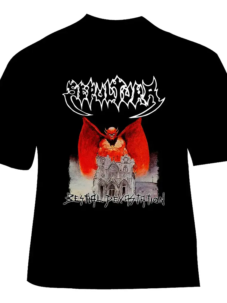 Polera Sepultura - Ver 10 - Bestial Devastation 1