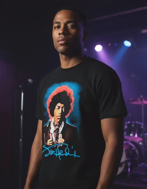 Polera Jimi Hendrix - Ver 04 - Vale Gamess