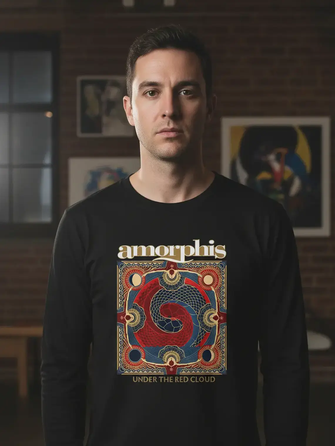 Polera Manga Larga Amorphis - Ver 05 - Under The Red Cloud 1