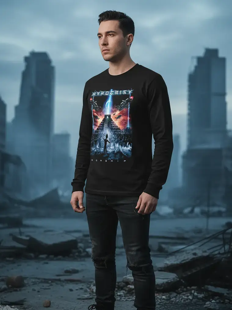 Polera Manga Larga Hypocrisy - Ver 27 - Worship 1