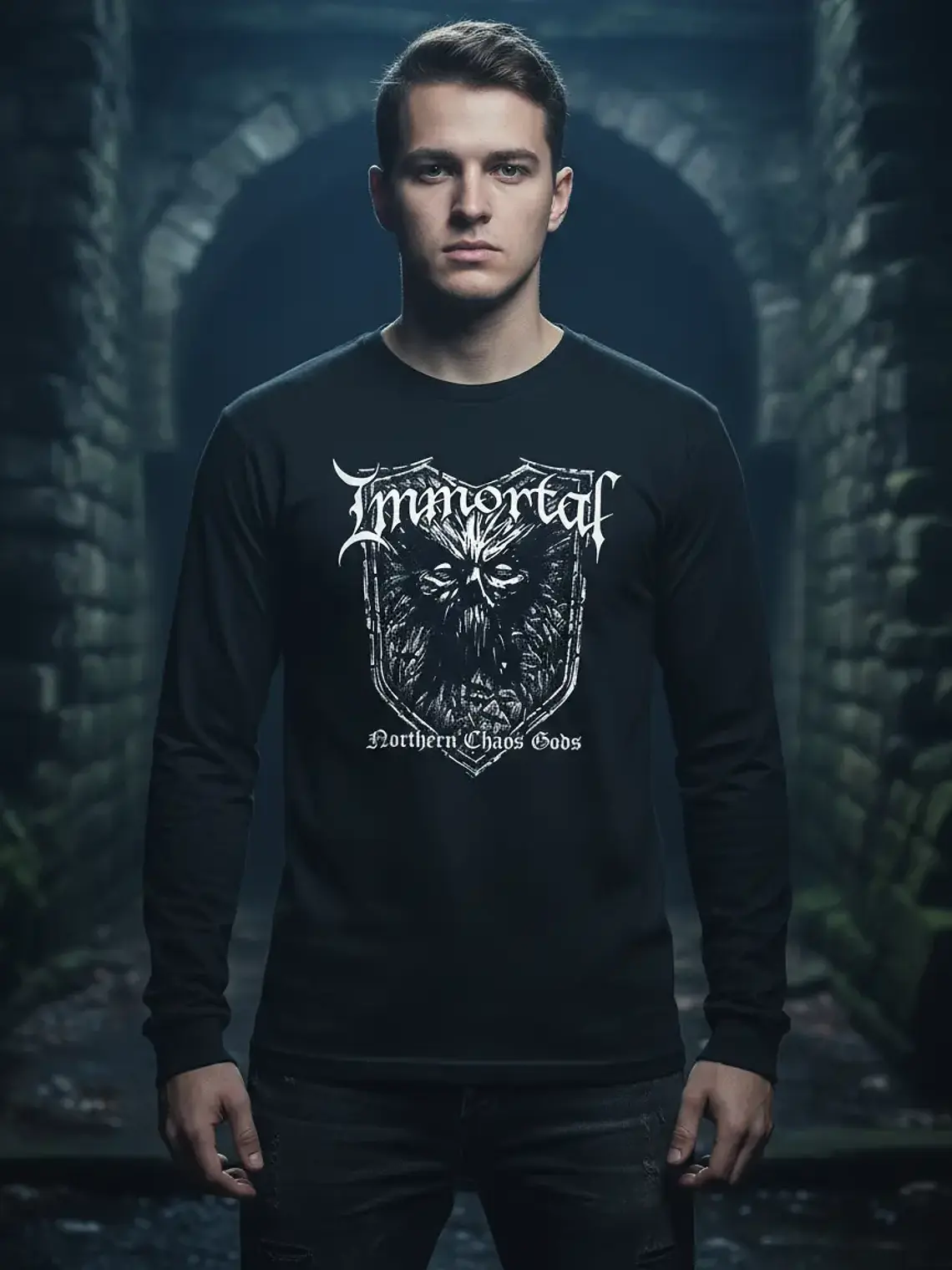 Polera Manga Larga Immortal - Ver 18 - Northern Chaos Gods 1