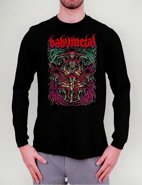 Polera Manga Larga Babymetal - Ver 04 - Vale Gamess