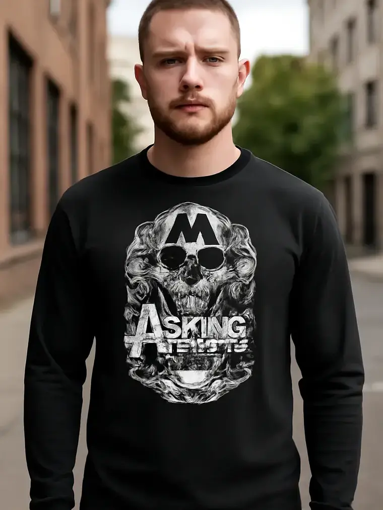 Polera Manga Larga Asking Alexandria - Ver 01 - Vale Gamess 1