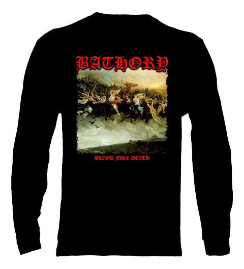 Polera Manga Larga Bathory - Ver 18 - Blood Fire Death