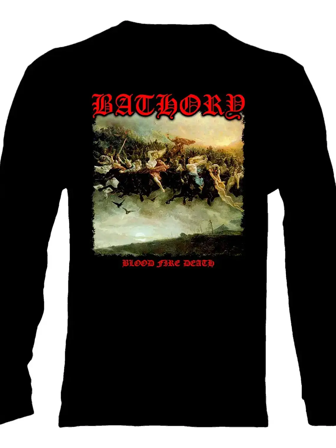 Polera Manga Larga Bathory - Ver 18 - Blood Fire Death 1