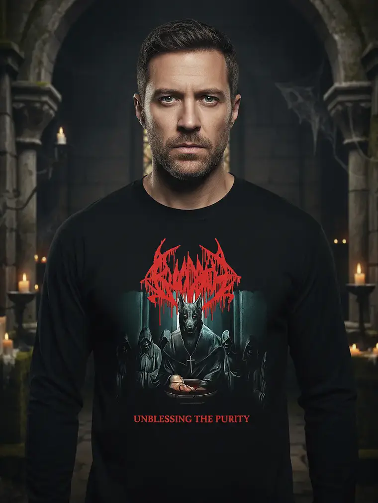 Polera Manga Larga Bloodbath - Ver 10 - Unblessing The Purit 1