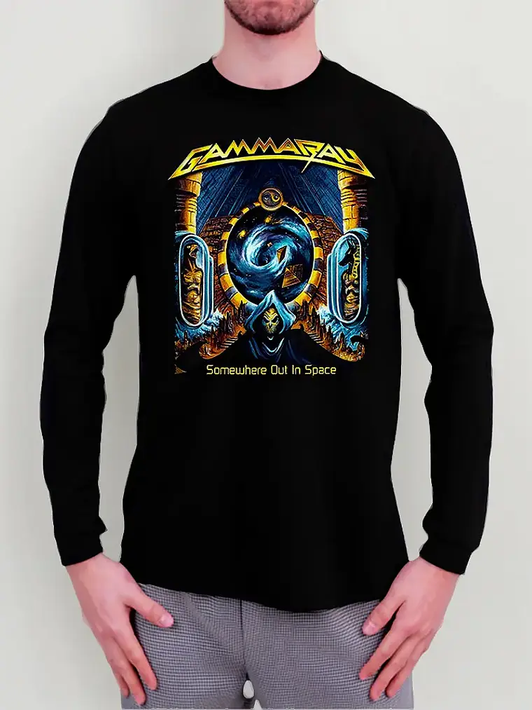 Polera Manga Larga Gamma Ray - Ver 08 - Somewhere Out In Spa 1