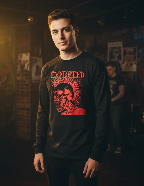Polera Manga Larga The Exploited - Ver 08 - Vale Gamess