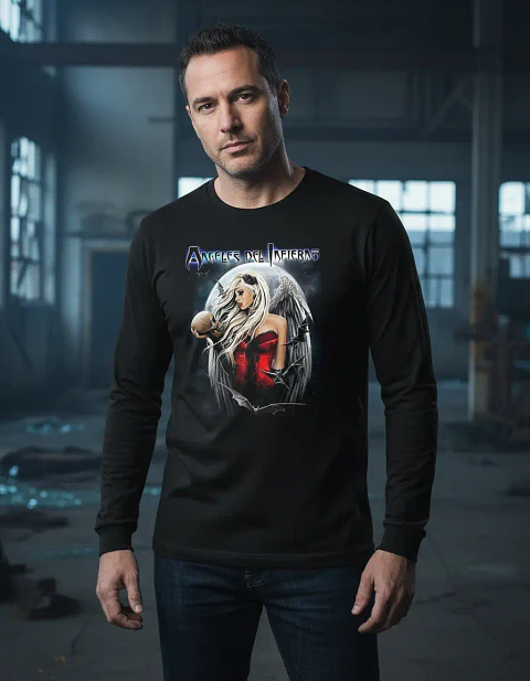 Polera Manga Larga Angeles Del Infierno - Ver 07 - Vale Game