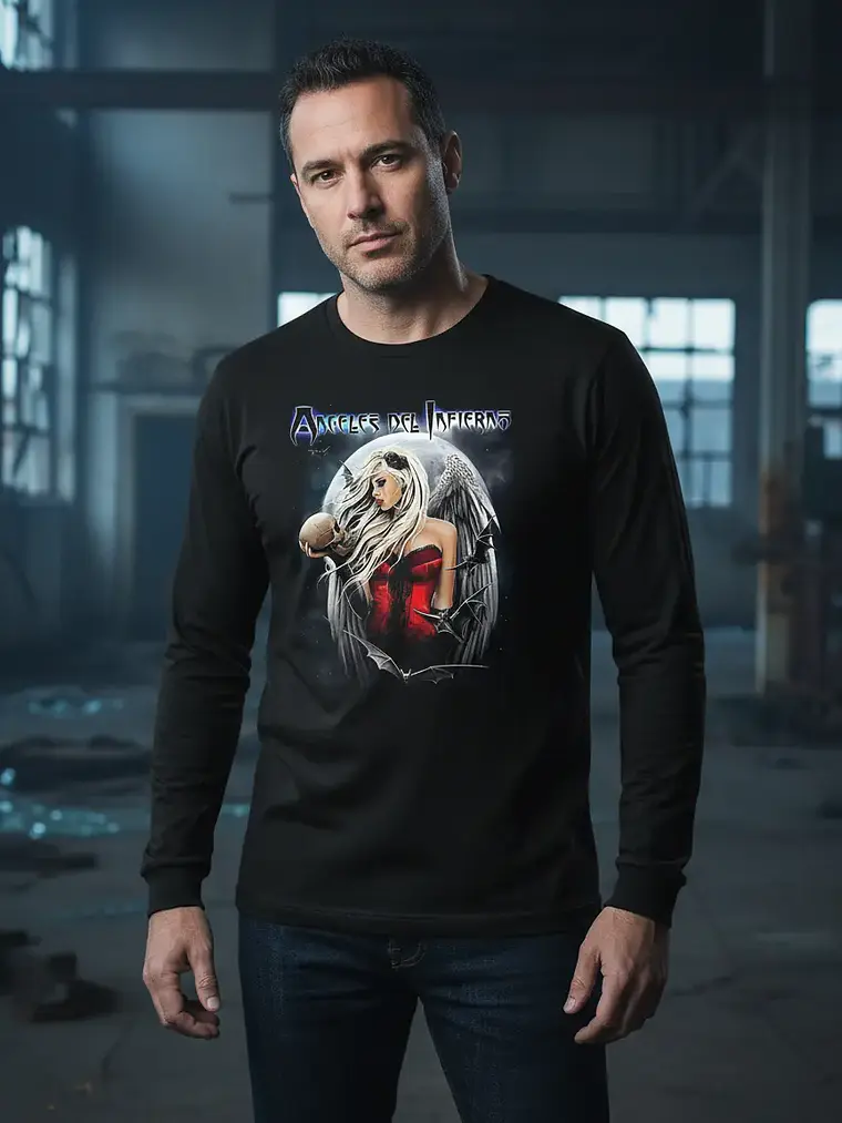 Polera Manga Larga Angeles Del Infierno - Ver 07 - Vale Game 1