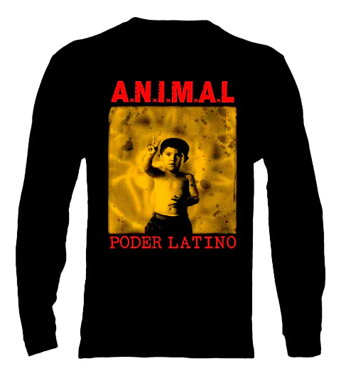 Polera Manga Larga Animal - Ver 01 - Poder Latino