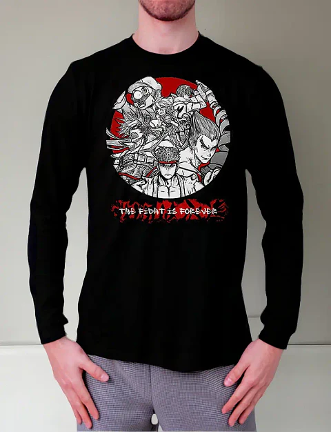 Polera Manga Larga Street Fighters - Ver 01 - Vale Gamess