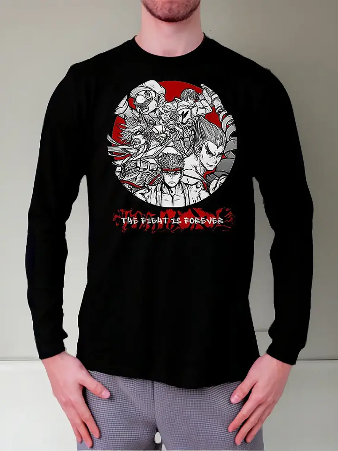 Polera Manga Larga Street Fighters - Ver 01 - Vale Gamess 1