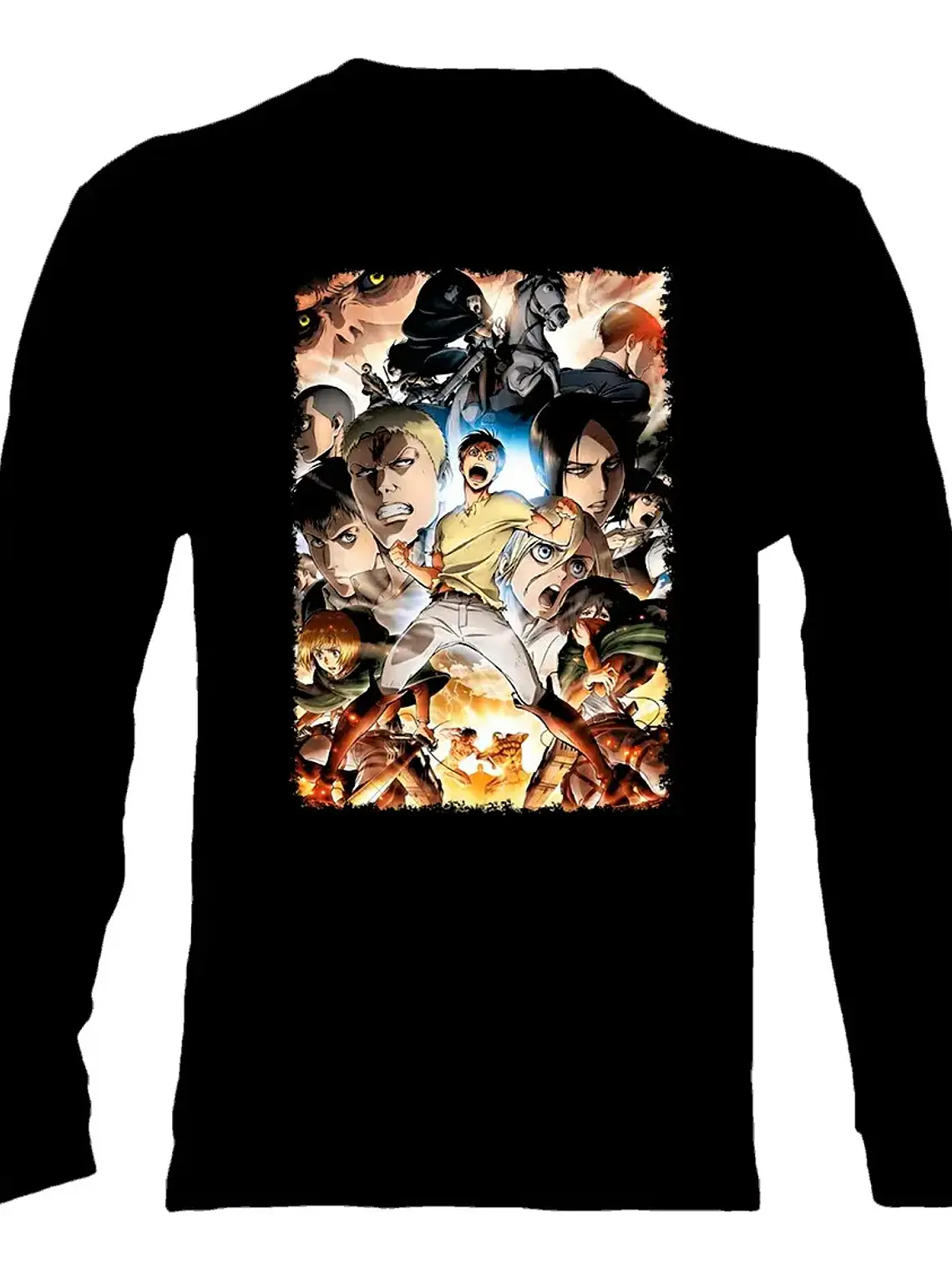 Polera Manga Larga Attack On Titan - Ver 07 - Vale Gamess 1
