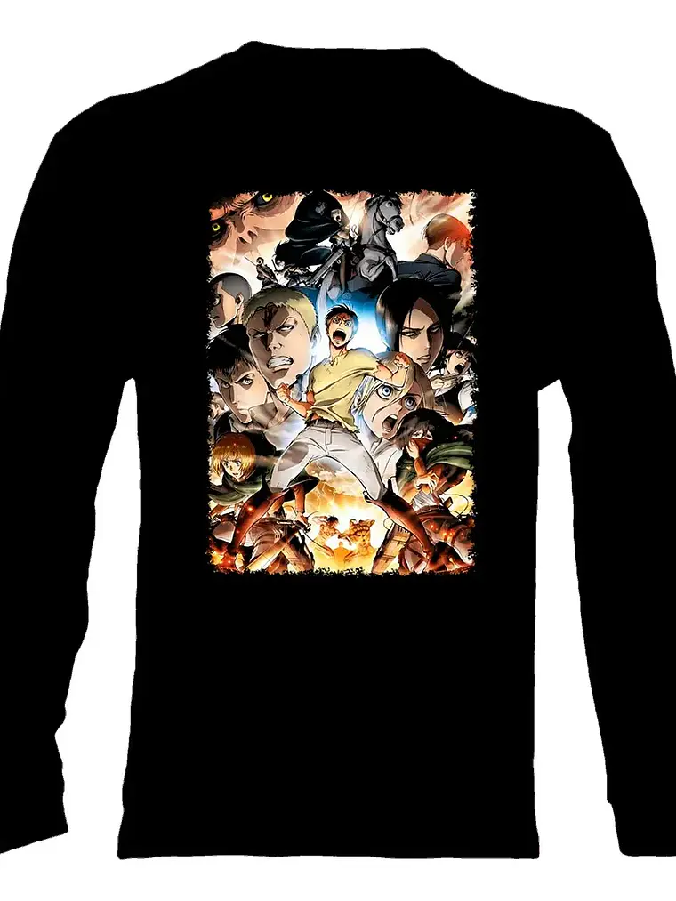Polera Manga Larga Attack On Titan - Ver 07 - Vale Gamess 1
