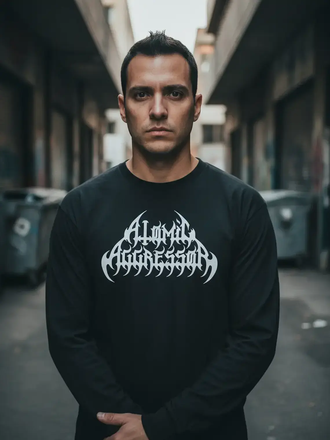 Polera Manga Larga Atomic Aggressor - Ver 09 - Vale Gamess 1