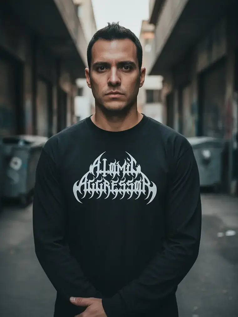 Polera Manga Larga Atomic Aggressor - Ver 09 - Vale Gamess 1
