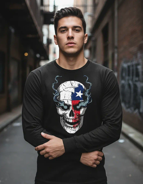 Polera Manga Larga Austin Wwe - Ver 01 - Vale Gamess