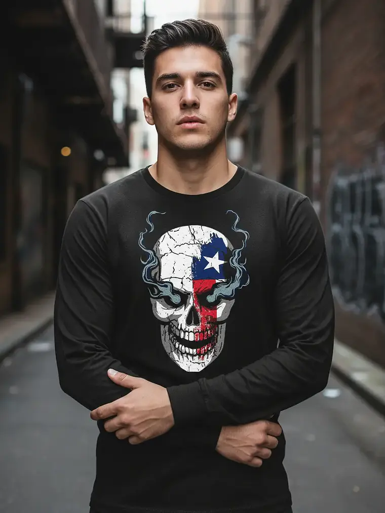 Polera Manga Larga Austin Wwe - Ver 01 - Vale Gamess 1