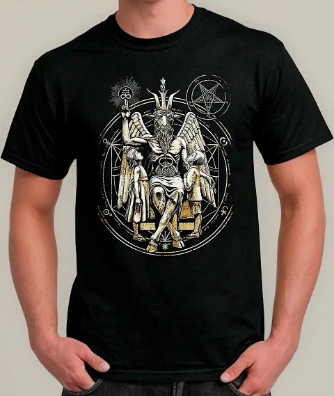 Polera Baphomet - Ver 02 - Vale Gamess