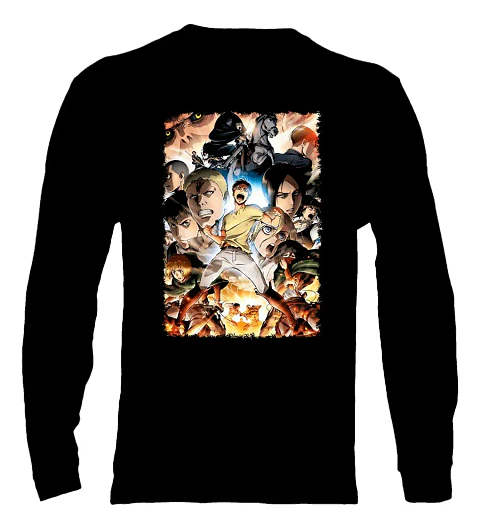 Polera Manga Larga Attack On Titan - Ver 07 - Vale Gamess