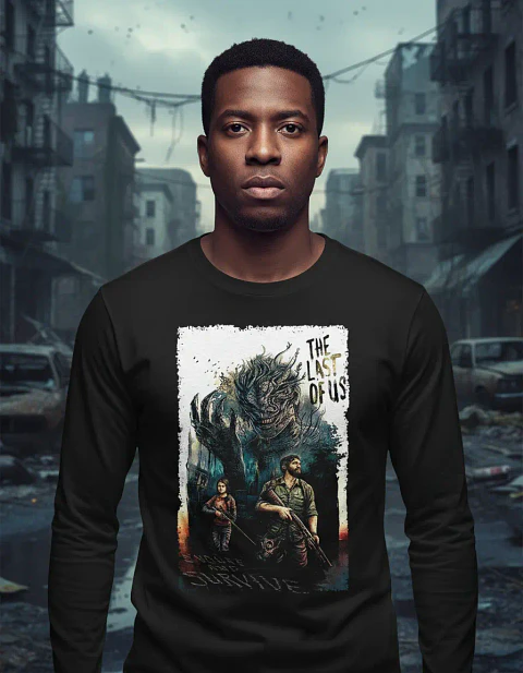 Polera Manga Larga The Last Of Us - Ver 03 - Videojuego