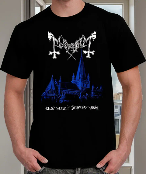 Polera Mayhem - Ver 13 - De Mysteriis Dom Sathanas